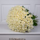 Букет из 201 белой розы Avalanche 50 см
