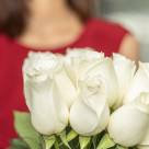 Букет из 101 белой розы 80 см