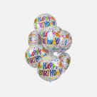 Букет из 9 шаров "Happy birthday"